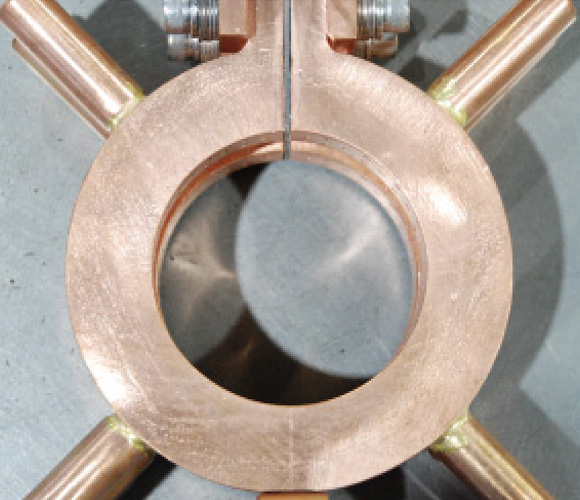 コイル溶接部の写真